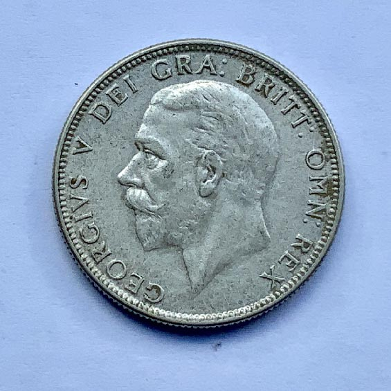 .500 silver Great Britain 1929 florin coin NICE EXAMPLE